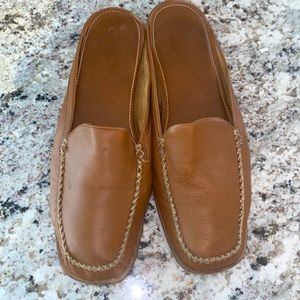 Coach Leather Slide loafer mules Larissa